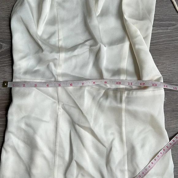 NEW Fame and Partners Satin Cowl Neck Mini Dress - Picture 9 of 12